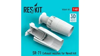 Unboxing  RESKIT RSU48-0181 - 1/48 SR-71 "BLACKBIRD" Exhaust Nozzles For Revell Model Kit