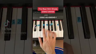 The Real Slim Shady easy piano tutorial!