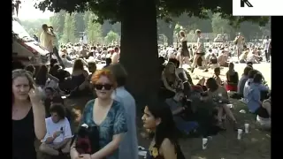 1990s Britpop Era UK Festival Crowd