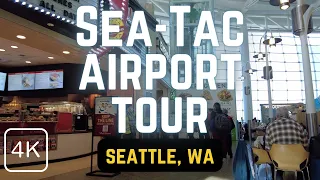 Is This the Best Airport in the US?  Take a Walk Through the Modern New Sea-Tac Airport in 4K