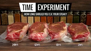 Sous Vide Steak TIME EXPERIMENT - How long should you cook your STEAK?