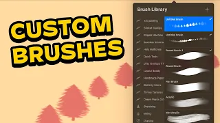 How to make CUSTOM BRUSHES in Procreate #Shorts