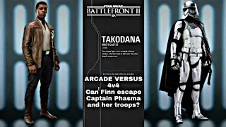 XB1 Star Wars Battlefront 2 G48, 2P local splitscreen Arcade on Maz's Castle, Finn!