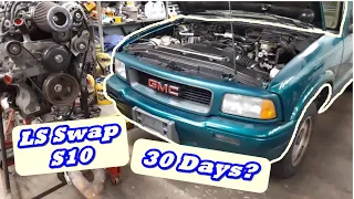 5.3L S10 LS Swap - Engine Fitting and Frame Notching.
