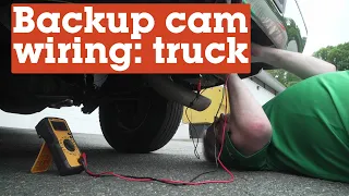 How to run backup camera wires in a truck | Crutchfield