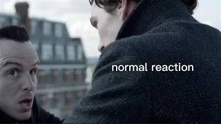 sherlock but it's just moriarty irritating him