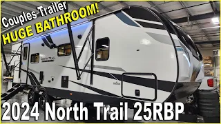 Beautiful Rear Bath Couples Camper 2024 North Trail 25RBP Trailer by Heartland at Couchs RV Nation