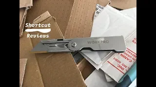 2nd Knife? WORKPRO folding Utility Knife presented by Shortcut Reviews