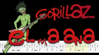 Gorillaz -El Mañana (Bass Tabs) By @ChamisBass  #chamisbass  #gorillazbass #gorillaz #basstabs