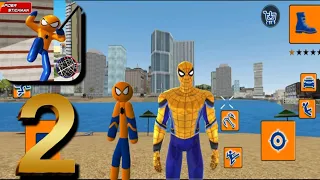 Amazing Spiderman Stickman Rope Hero Mafia City #2 Android Gameplay