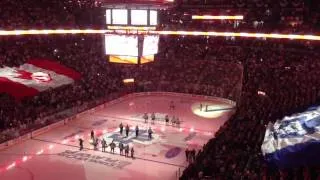 Canadian national anthem at Leafs vs Bruins Game 4