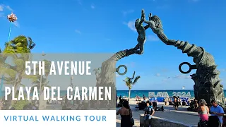 Virtual tour 5th Avenue Quinta Avenida Playa del Carmen Mexico ATMOSPHERE