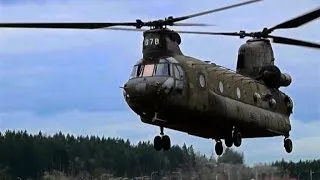 Chinooks Incredibly Build a Bridge with Massive Cargo