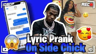 Lil Baby - “Go Hard” | LYRIC PRANK ON SIDE CHICK 🍑 **PLOT TWIST** (SHES PREGNANT) 🤦🏽‍♂️