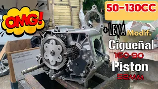 CÓMO ARMAR [MOTOR] 🛠( C50-MODIFICADO) 😱 HONDA SÚPER CUB 🔥 [ + TRUCOS ] QUE NO CONOCES 🔥