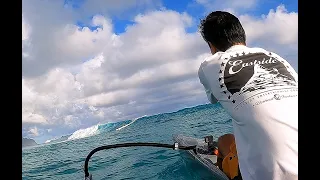 Kaneohe Bay OC1 Surfing (3N/14ftNW)