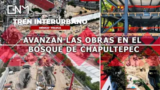 Avance del Tren Interurbano México-Toluca y Cablebús Chapultepec, última semana de abril 2023, CDMX