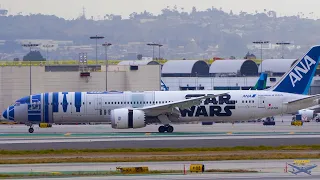 4K 27 Minutes of Departures & Arrivals| los Angeles Airport |Plane Spotting