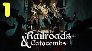 Deckbuilder roguelite que recuerda al Darkest Dungeon | Railroads & Catacombs #1 [Gameplay Español]
