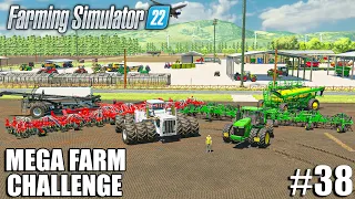 I USED The BIGGEST SEEDERS in FS22 + 40m WIDE | MEGA Farm Challenge #38 | Farming Simulator 22