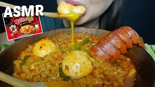 ASMR Samyang Spicy Stew Noodles with Soft Boiled Egg & Lobster Tail Relaxing Eating Sounds | N.E