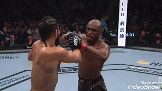 Kamaru Usman KO to Masvidal Slow Motion