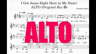 I Got Jesus Right Here in My Heart - ALTO | Heritage Singers