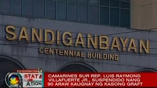 SONA: Rep. LRay Villafuerte Jr., suspendido kaugnay ng kasong graft