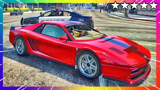 GTA 5 Police Chase - Best Car - Cheetah Classic | GTA V Five Star Cop Battle Funny Trolling Moments