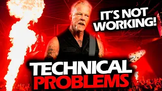 JAMES HETFIELD REACTION WHEN HIS GUITAR STOPS WORKING LIVE (2023) #METALLICA