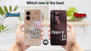 Poco X6 Neo vs Oppo F25 pro