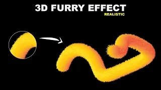 Realistic 3D Furry Effect | Adobe Illustrator Tutorial