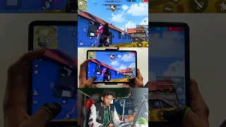 big screen display 144hz 90fps game turbo ped teb  gameplay vs poco x3 pro handcam gameplay 120hz