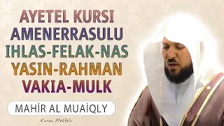 7 Ayetel Kursi 7 Amenerrasulu 7 ihlas 7 Felak 7 Nas Yasin Rahman Vakia Mulk suresi Mahir al Muaiqly