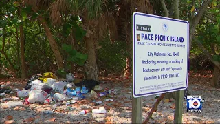 Miami closes down Biscayne Bay islands due to trash being left behind