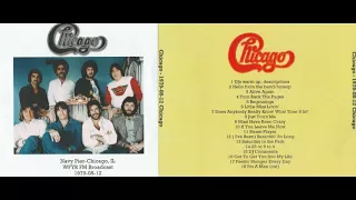 CHICAGO live in Chicago, IL, 12.08.1979