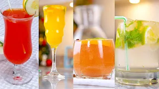 How to make FOUR Classic Cocktail & Mocktail Recipes - SIMPLE DRINK RECIPES - ZEELICIOUS FOODS