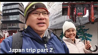 My Japan trip vlog part 2 - Eating breakfast at APA hotel, visiting Sensoji temple & cultural center
