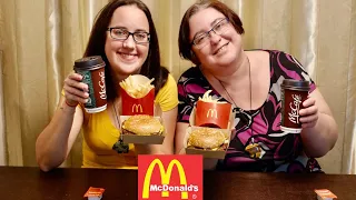 McDonald's Quarter Pounder Hamburger Meal  | Gay Family Mukbang (먹방) - Eating Show