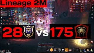 Lineage 2M 28 против 175 ВОЙНА НА ЗИГХАРД 2 Альянс Free2Play