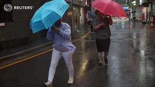 As Typhoon Khanun makes impact, Seoul residents worried