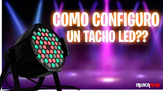 How to configure a Manual led spotlight/tacho without the need for a DMX Basic Tutorial PLS 14