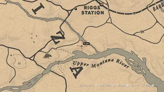 Карта сокровищ Хоукс-Ай-Крик в Red Dead Redemption 2 Online PC
