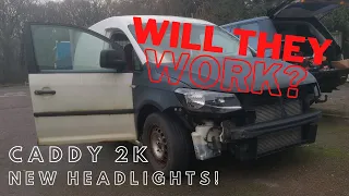 (Abandoned VW Caddy Part 3) Fitting MK4 Facelift Wings & Headlights