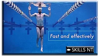 Improve your swimming technique doing vertical kick