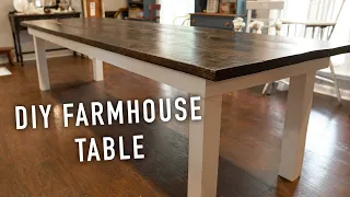 How to build your own Farmhouse Table!! || DIY