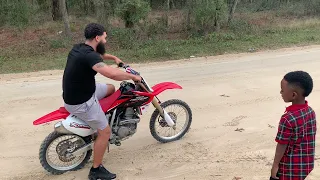 FIRST TIME ON A DIRTBIKE !! | CRF150R | COUNTRYRO