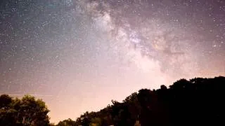 Astrophotography Time-Lapse of Milky Way & Perseids Meteors at Brasstown Bald 2011