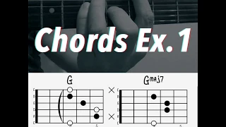 Jazz Chord Exercise #1. Джазовые аккорды упражнение #1.