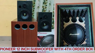 PIONEER 12 INCH SUBWOOFER 4TH ORDER SUBWOOFER BOX AND 6 INCH SPEAKER BOX MAKING IN TAMIL